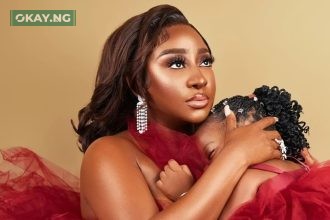 Ini Edo and daughter