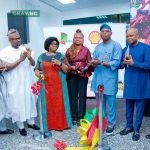 L-R: Director of Operations, Federal Airports Authority (FAAN), Capt. Muktar Muye; Minister of interior, Dr. Olubunmi Tunji-Ojo; Manager, External Affairs , NNPC Upstream Investment Management Services (NUIMS), Mrs. Julie Utang; Managing Director, Shell Nigeria Exploration and Production Company Limited (SNEPCo) Elohor Aiboni; Commissioner for Special Duties and Inter-governmental Relations, Olugbenga Oyerinde; Shell’s Vice President Human Resources, Olukayode Ogunleye; Shell’s Corporate Relations Manager, Evans Krukrubo... at the inauguration of the remodelled Arrival Hall “E” Murtala Mohammed International Airport on Friday.