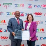 L-R: Group Managing Director/CEO, Zenith Bank Plc, Dr. Ebenezer Onyeagwu and the President/CEO, CFA Institute, Margaret Franklin during the signing of an MOU between Zenith Bank and the CFA Institute to develop human capital in finance and investment, recently.