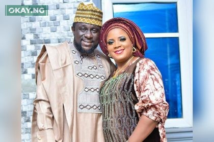 Lekan Olatunji and his late wife