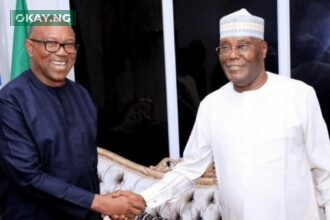 Atiku Abubakar and Peter Obi [R-L]