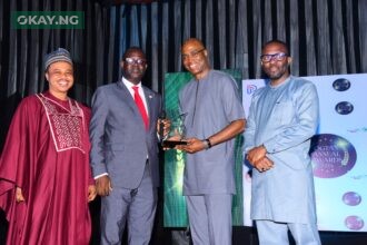 R-L: Manager, Corporate Communications, Seplat Energy Plc, Stanley Opara; Senior Manager, Process, Planning & Performance Management, Supply Chain Management, Akinyemi Akinyoade; Chairman, Board of Trustees, Oil & Gas Trainers' Association of Nigeria (OGTAN), Dr. Afe Mayowa; and Lead Nigerian Content, Simeon Ogari, at the OGTAN Annual HCD Awards, where Seplat Energy was recognised for its Outstanding National HCD Scholarship Scheme in Lagos ... recently