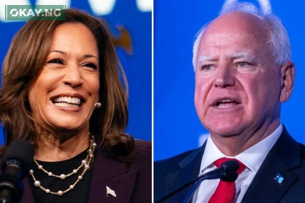 Kamala Harris and Tim Walz