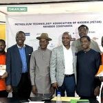 Some of the beneficiaries of the NCDMB/PETAN/SPDC JV Graduate Internship programme with NCDMB/PETAN and SPDC leadership at their graduation ceremony in Port Harcourt.