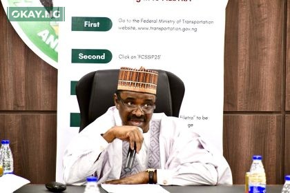 Sen. Said A. Alkali. Addressing stakeholders on Transportation sector on the Development on mandatory training and certification programme for trailer and tanker drivers.