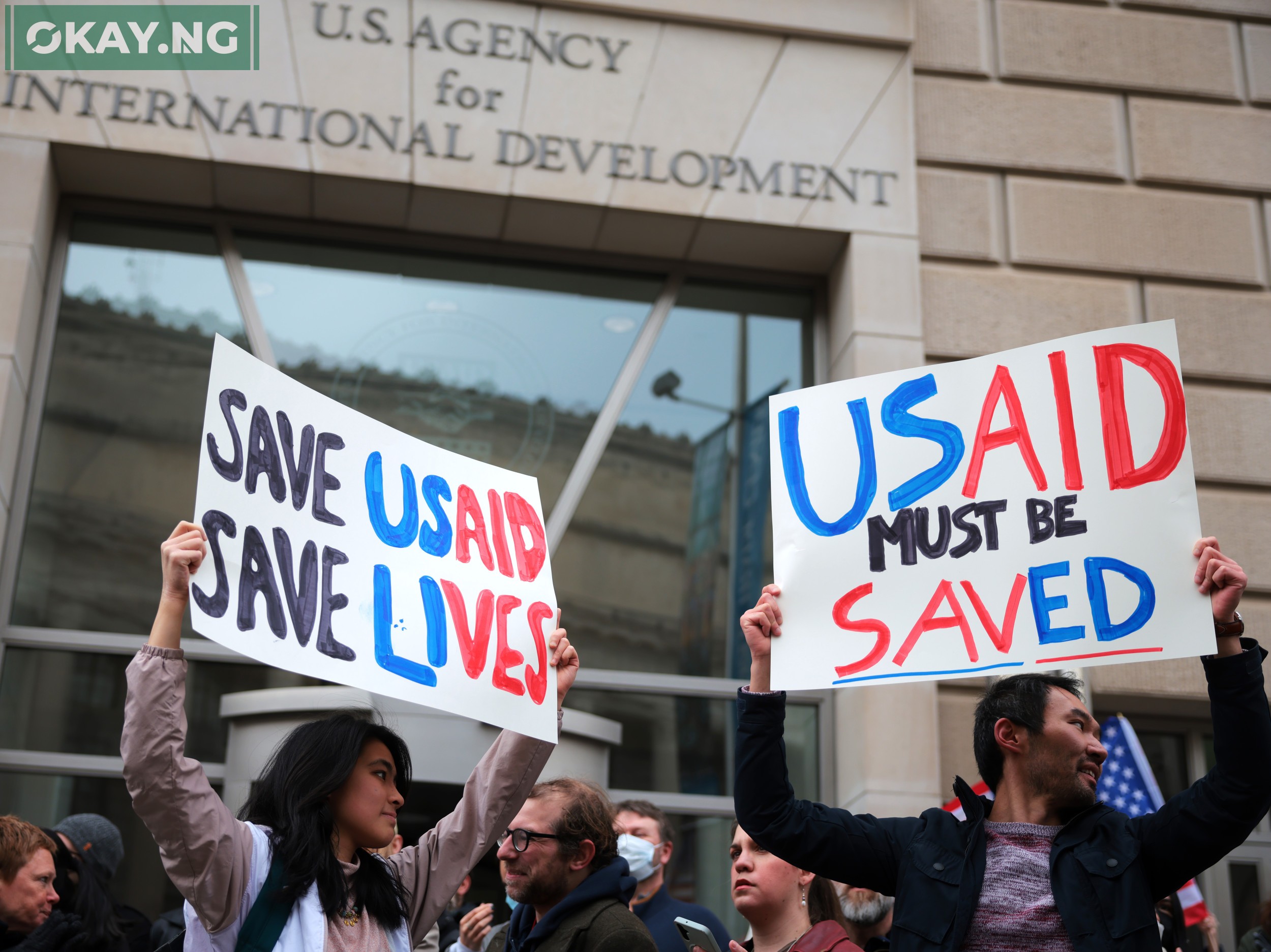 USAid Protest