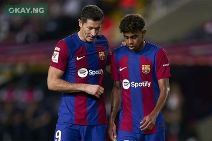 Lewandowski and Lamine Yamal