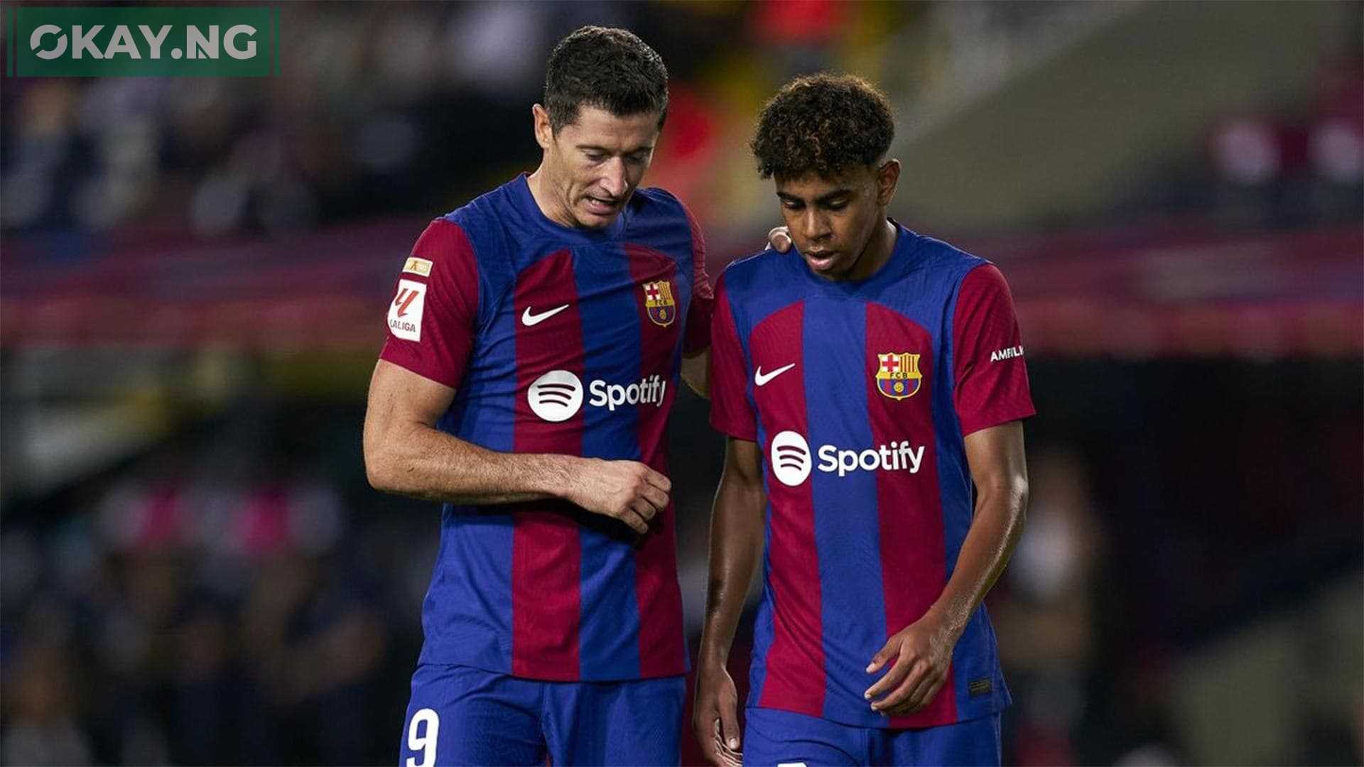 Lewandowski and Lamine Yamal