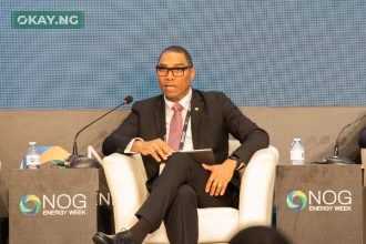 Managing Director, Shell Nigeria Exploration and production Company Limited, Ronald Adams... Speaking at a panel session at the 2025 Nigeria Oil and Gas Conference in Abuja.