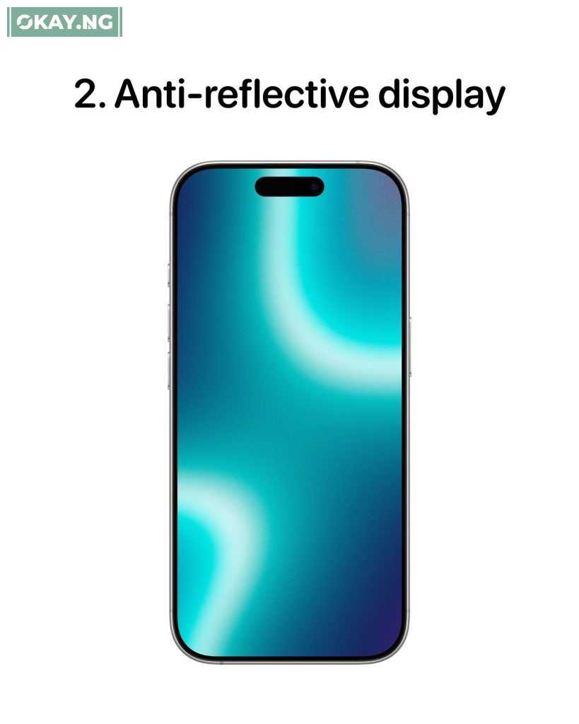 Anti-reflective display (iPhone 17 Pro)
