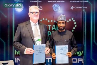 The General Manager, Kaspersky Africa, Chris Norton and DG NITDA, Kashifu Inuwa