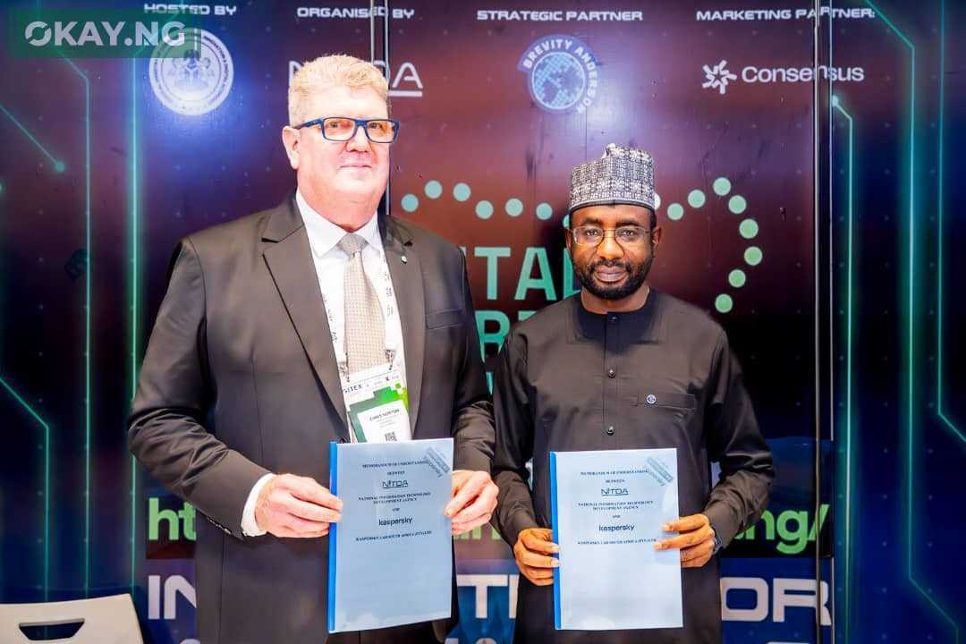 The General Manager, Kaspersky Africa, Chris Norton and DG NITDA, Kashifu Inuwa