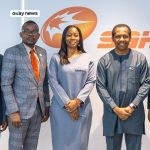 Dean, Faculty of Management Sciences, University of Lagos, Professor Abdul-Hameed Sulaimon, Director, Entrepreneurship and Skills Development Centre, University of Lagos, Professor Sunday Abayomi Adebisi, Group Head, Human Resources, Sahara Group, Emilomo Arorote, Group Head, Corporate Communications, Sahara Group, Bethel Obioma, and Associate Professor of Computer Science, University of Lagos at the reception of the Sahara Group Making A Difference (MAD) Grant awardees at the energy conglomerate’s office in Lagos, Nigeria