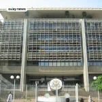 Headquarters building of the Bank of Uganda in Kampala, the capital city of Uganda.