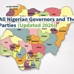 List of All Nigerian Governors and Their Political Parties (Updated 2026)