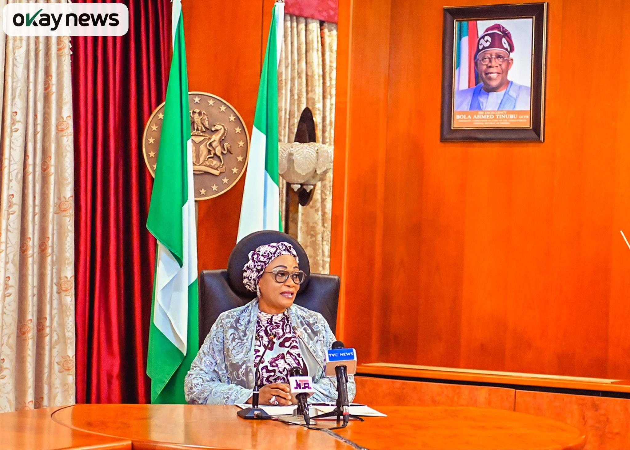 Nigeria’s First Lady Oluremi Tinubu Condemns Assault on Women at Delta Festival