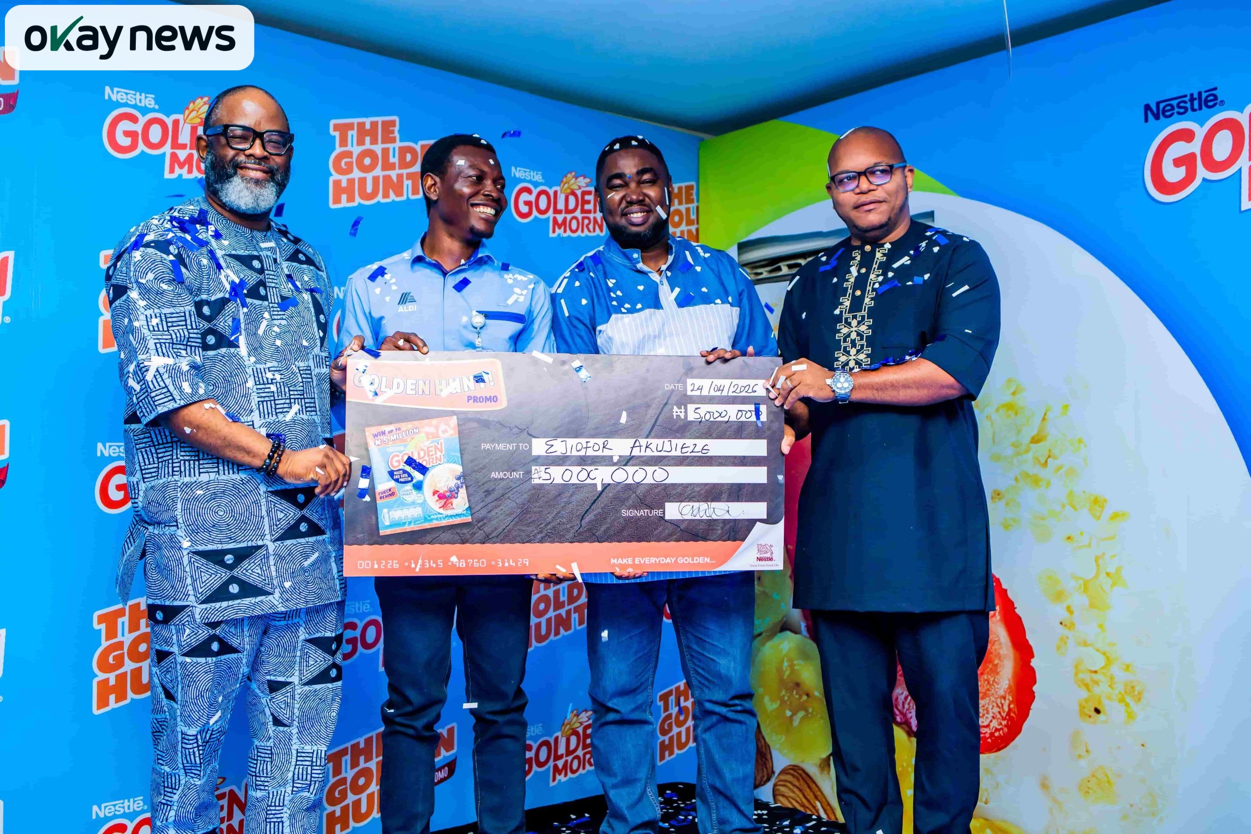 Plateau Trader Wins ₦5 Million in Nestlé Golden Morn Golden Hunt