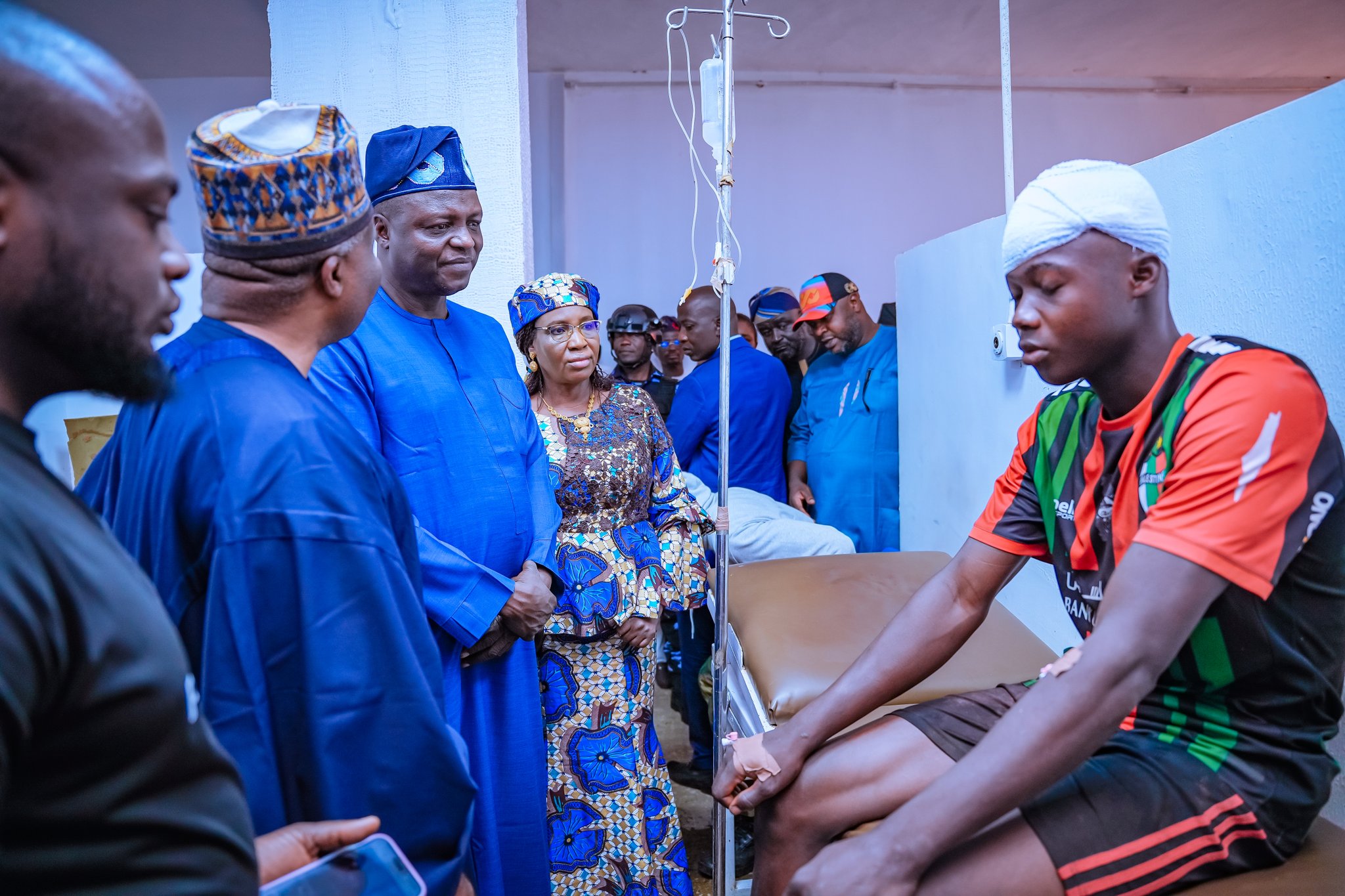 APC National Chairman Visits JUTH to Commiserate with Attack Victims