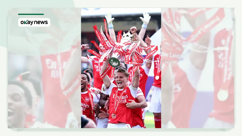 Arsenal Lift Premier League Trophy After Historic 22-Year Wait