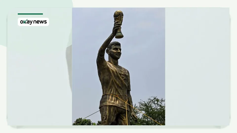 Giant Messi Statue in India Disassembled Over Safety Concerns