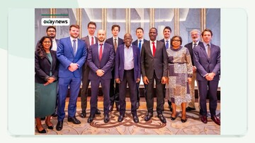 Nigeria's President Bola Ahmed Tinubu; Finance Minister, Taiwo Oyedele and others in Paris.