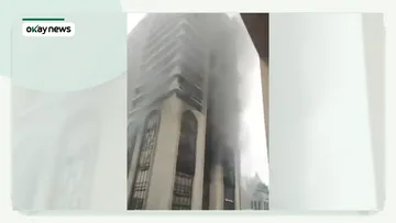 Fire Engulfs Polaris Bank Building on Lagos Island