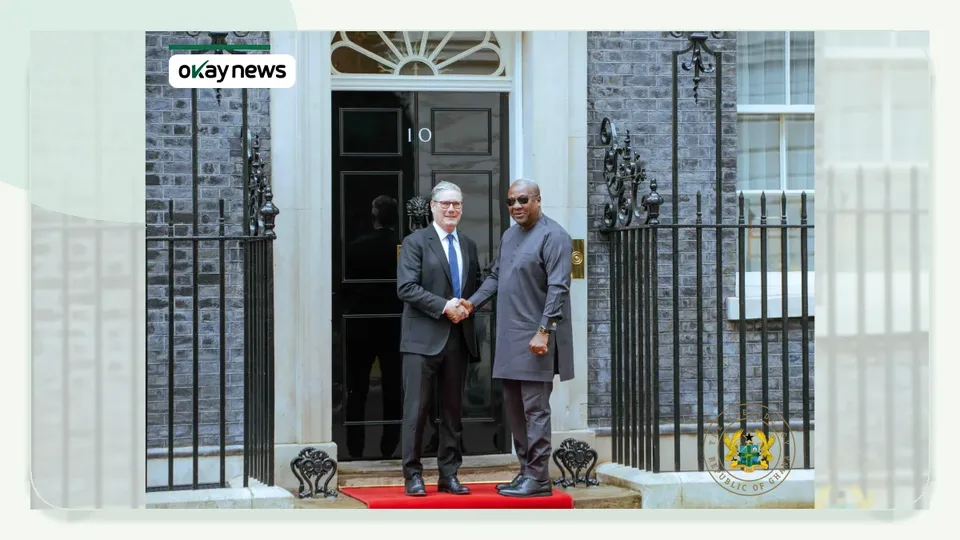 Ghana President Mahama Meets UK Prime Minister Starmer in London