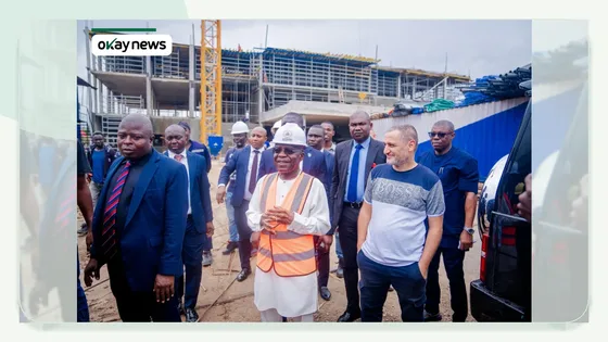 Otti Inspects New Abia Governor’s Office, Residence Project in Umuahia