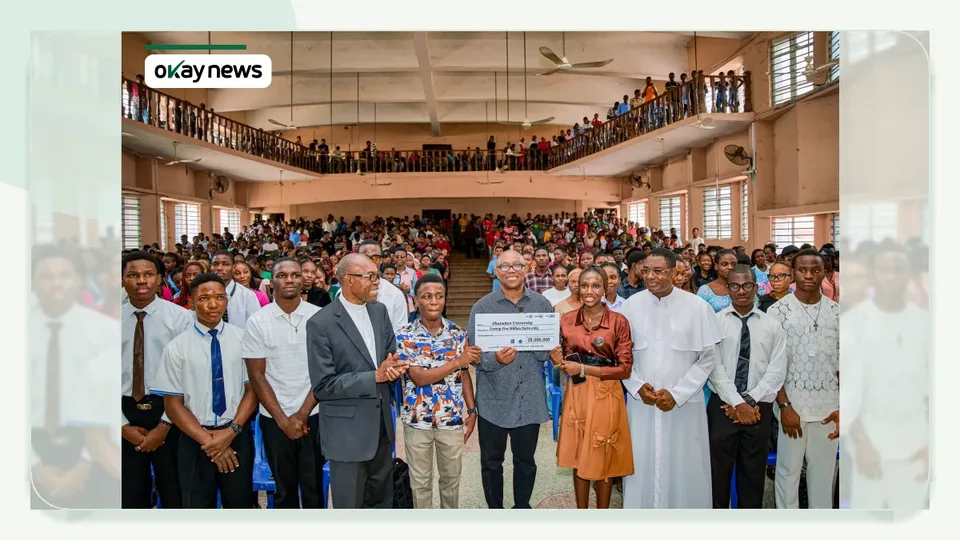 Peter Obi Donates N25 Million After Visit to Shanahan University