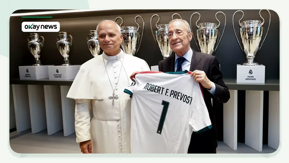 Pope Leo Meets Real Madrid President at Bernabéu After Massive Madrid Mass