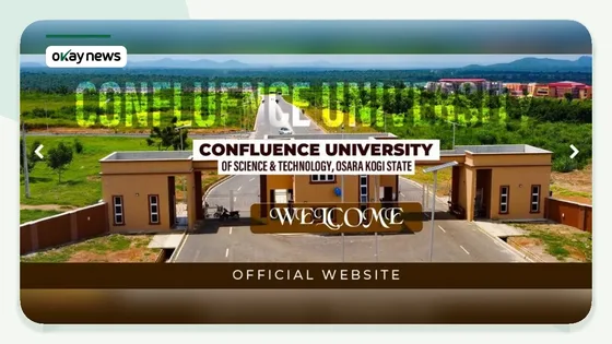 Main entrance of Confluence University of Science and Technology in Osara, Kogi State