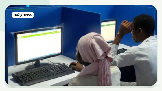 Candidates taking the 2026 UTME at a JAMB computer-based test centre