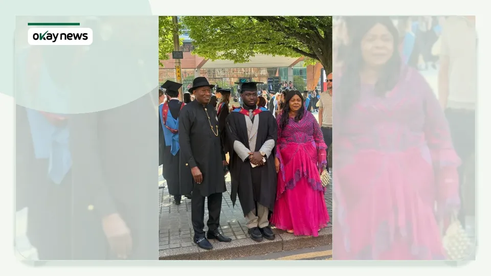 Jonathan Congratulates Son on UK University Graduation