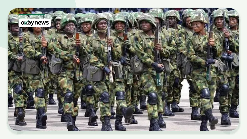 Nigerian Army troops during a security operation in Zamfara State