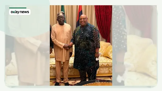 Nigeria's President Bola Ahmed Tinubu and Re-elected Governor of Osun State, Ademola Adeleke